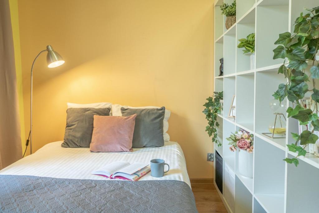 Posteľ alebo postele v izbe v ubytovaní Apartament Premium Salt