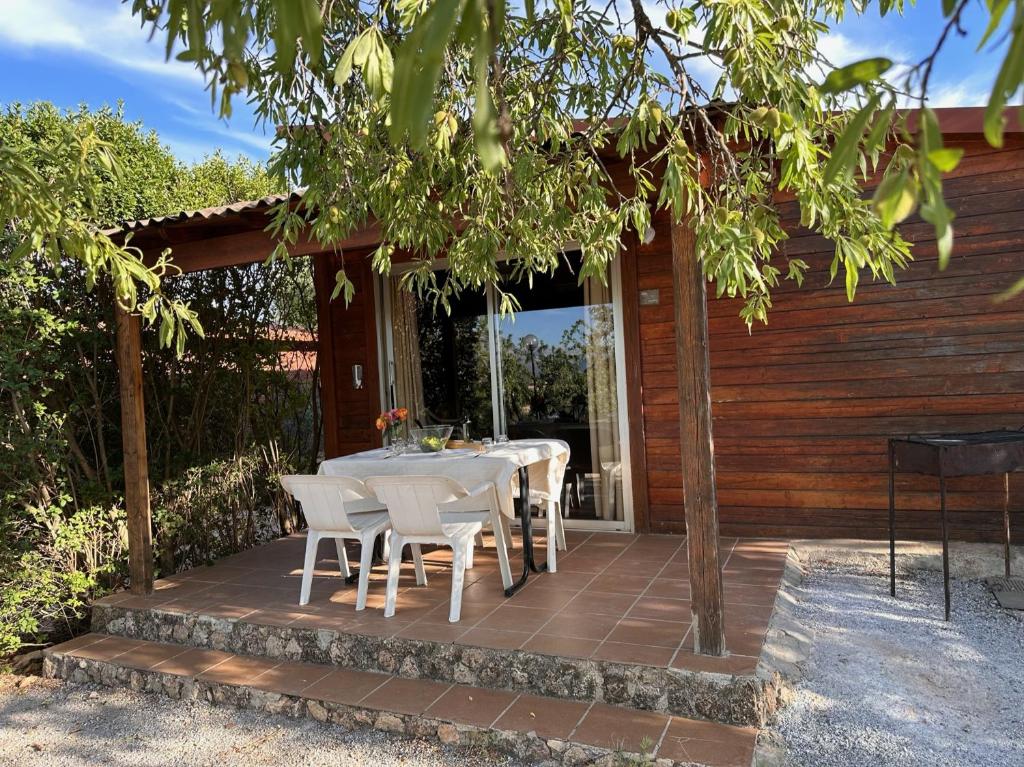 Patio nebo venkovní prostory v ubytování Cabañas Cortijo el Helao