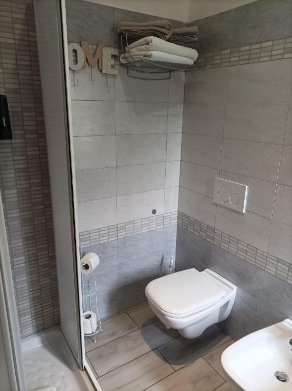 Koupelna v ubytování B&B Perbaccobar