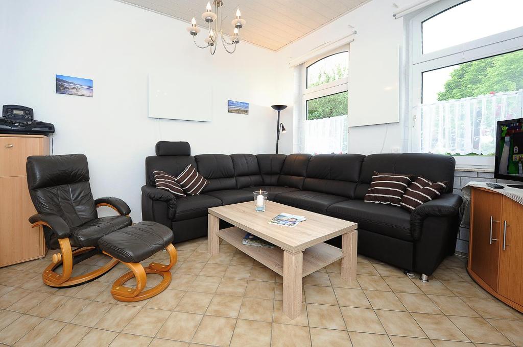 Posezení v ubytování NEU! Ferienhaus Nordseewind