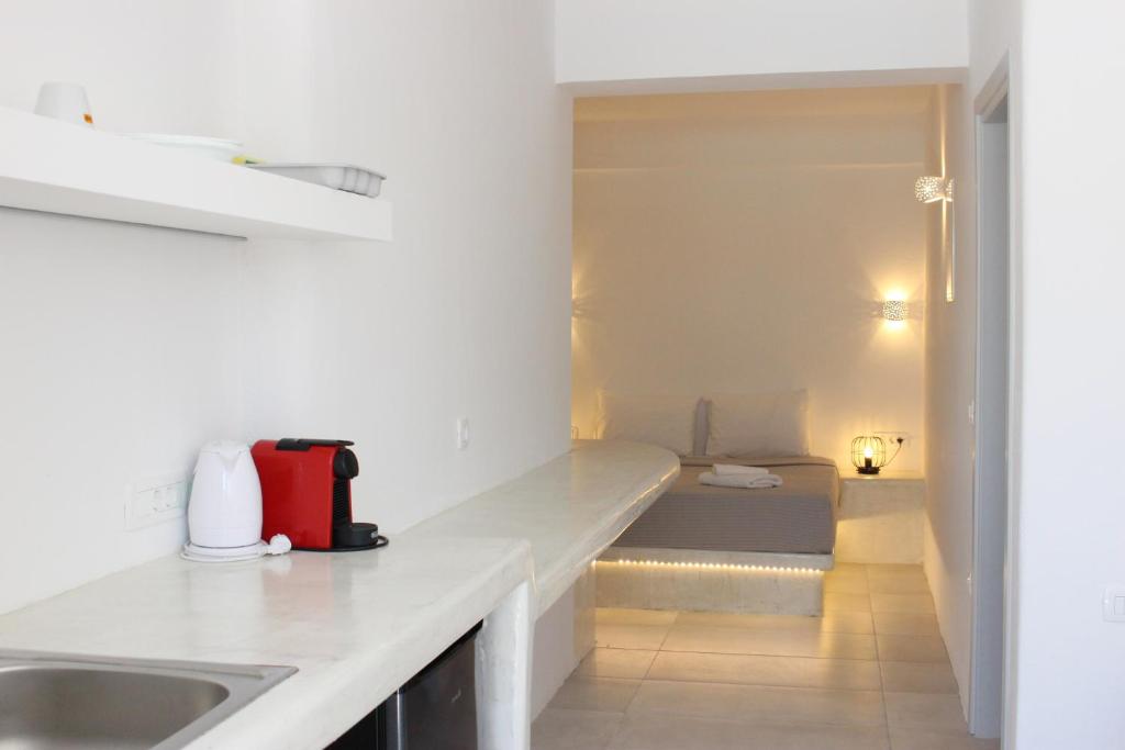 Kuchyň nebo kuchyňský kout v ubytování White Lily Suites & Lofts - Adults Only 16 Plus