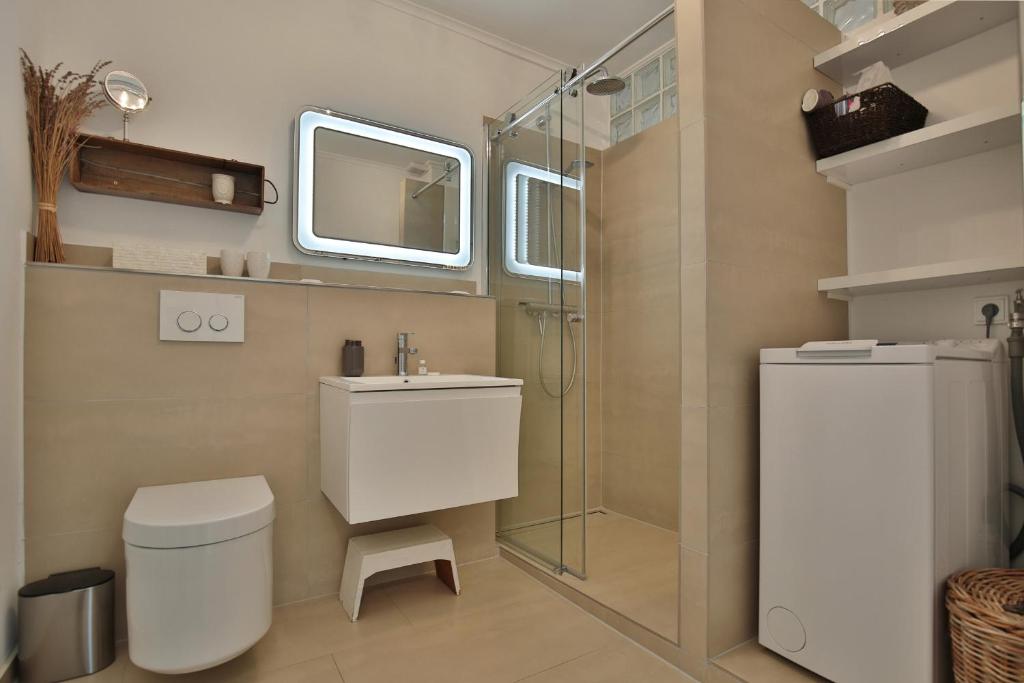 Koupelna v ubytování Am Kardohr 5 Appartement Weitblick