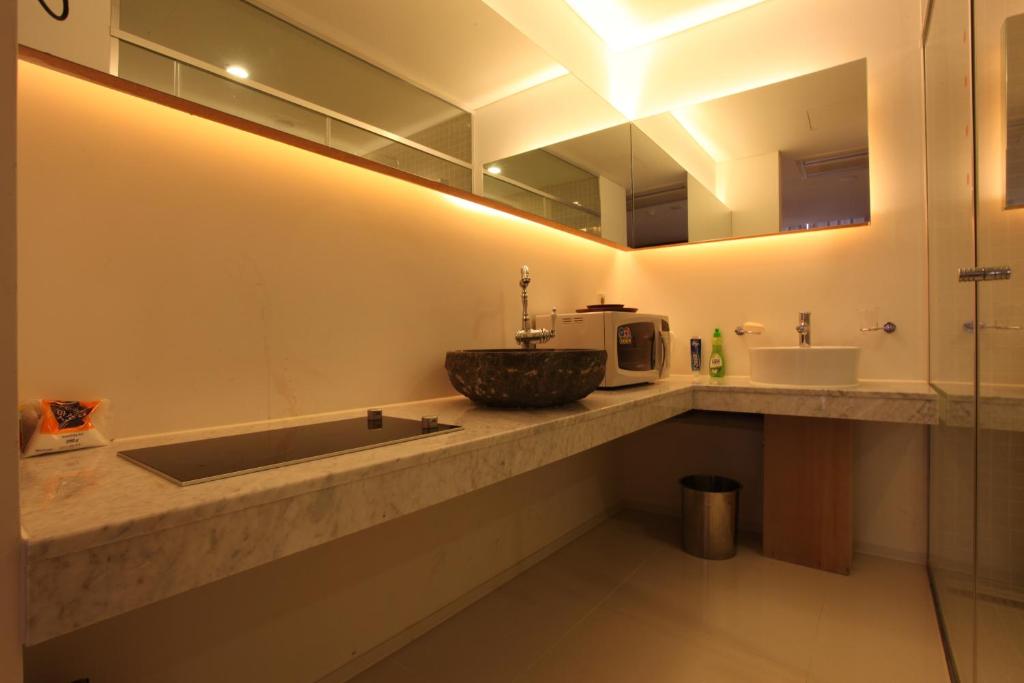 Koupelna v ubytování Yuwon Hotel