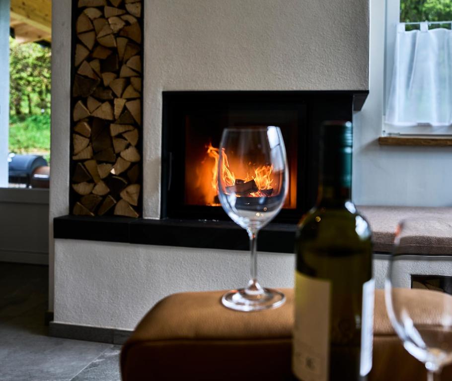 Nápoje v ubytování Relax-Suite Kaminfeuer