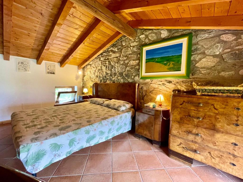 Postel nebo postele na pokoji v ubytování Apartment Cà del Fritz by Interhome