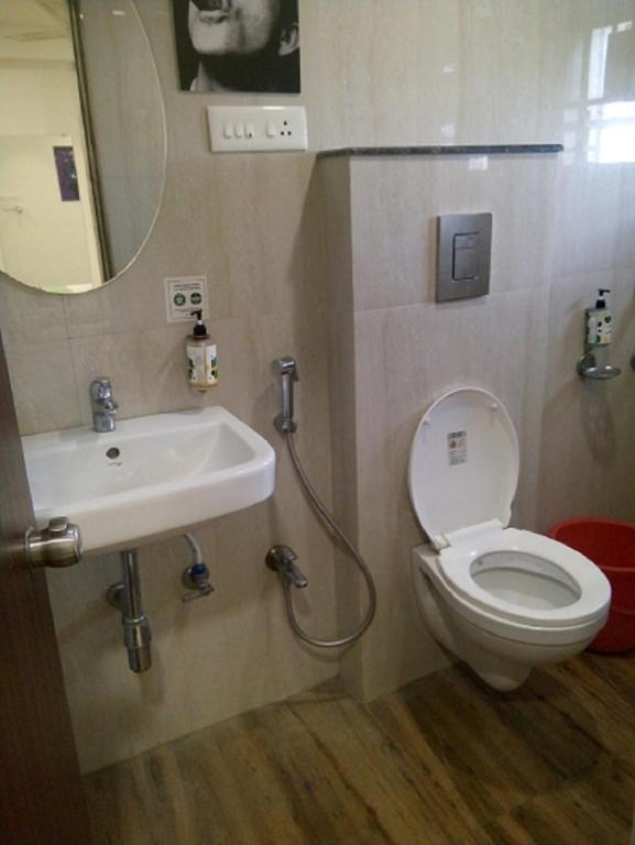 Koupelna v ubytování Restr Inn