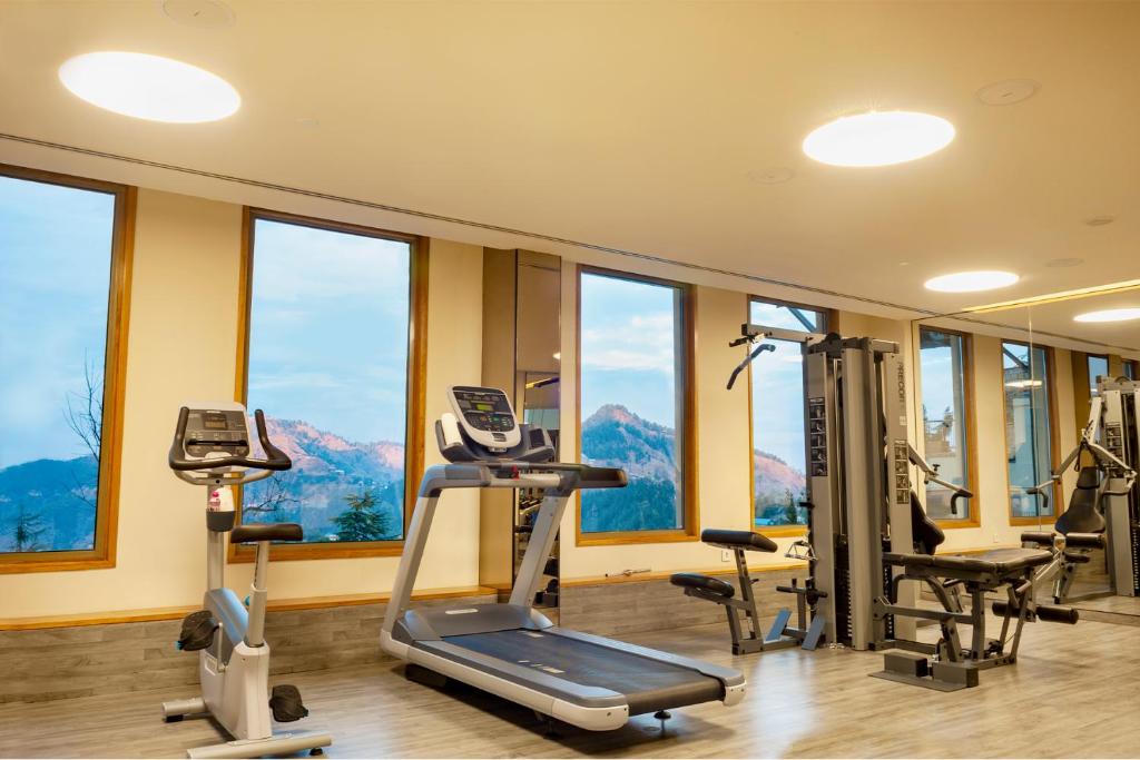 Fitness centrum a/nebo fitness zařízení v ubytování Taj Theog Resort & Spa Shimla