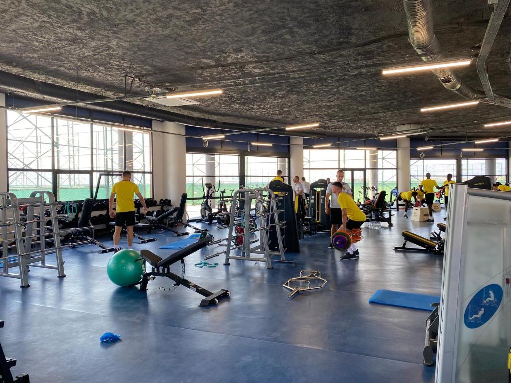 Fitness centrum a/nebo fitness zařízení v ubytování Lavanta Tepesi Hotel ve Spor Tesisleri