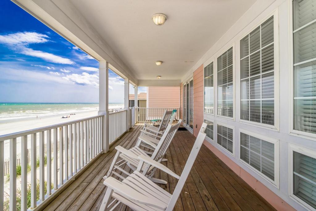 Balkón nebo terasa v ubytování Beach Retreat