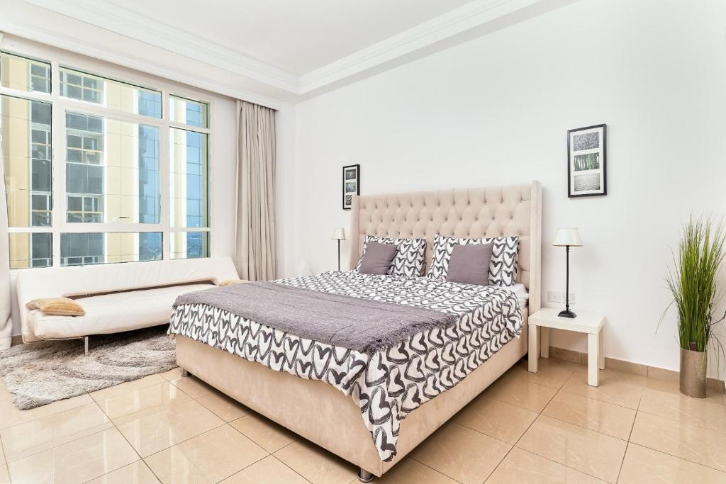 Postel nebo postele na pokoji v ubytování 1BR for 4 guests in Marina Crown