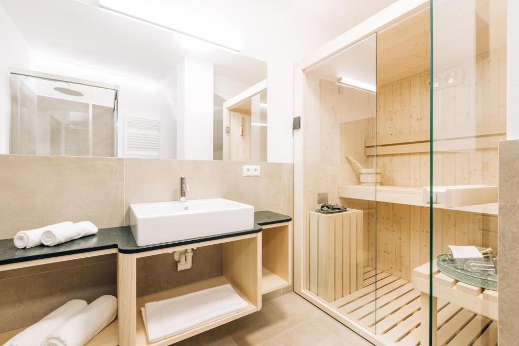 Koupelna v ubytování Amplatz 1523 - B&B and Suites
