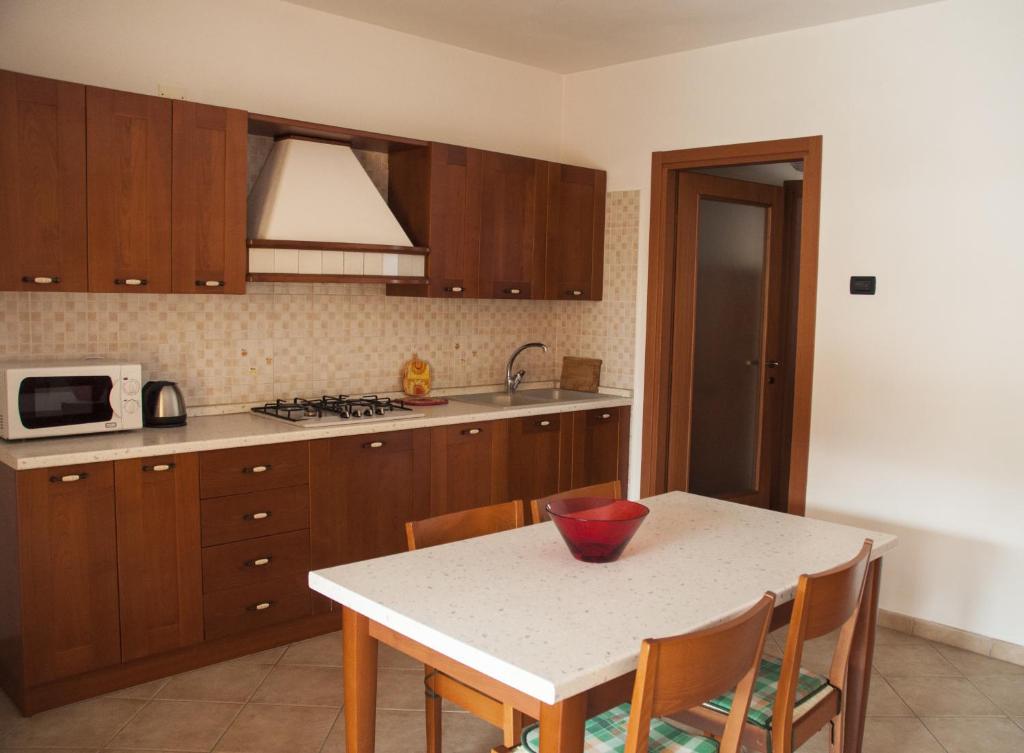 Kuchyň nebo kuchyňský kout v ubytování Agriturismo Ai Tre Fienili