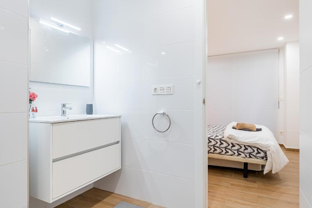 Postel nebo postele na pokoji v ubytování Apartamento Sunrise Chapaprieta