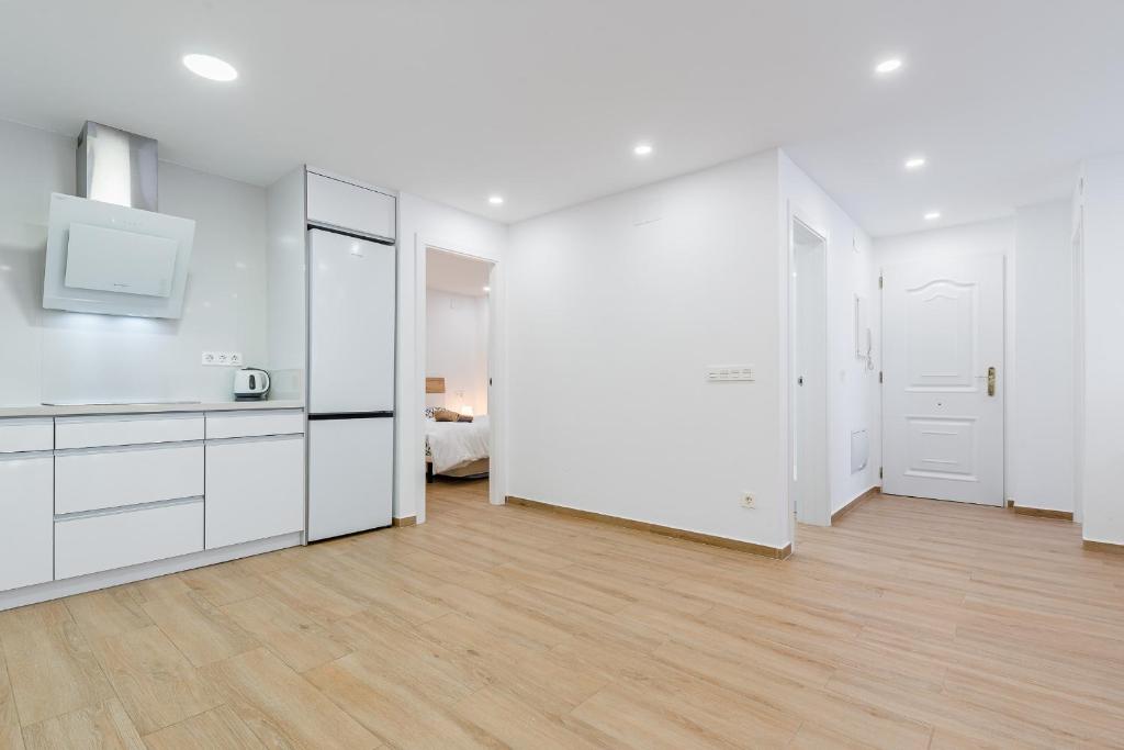 Kuchyň nebo kuchyňský kout v ubytování Apartamento Sunrise Chapaprieta
