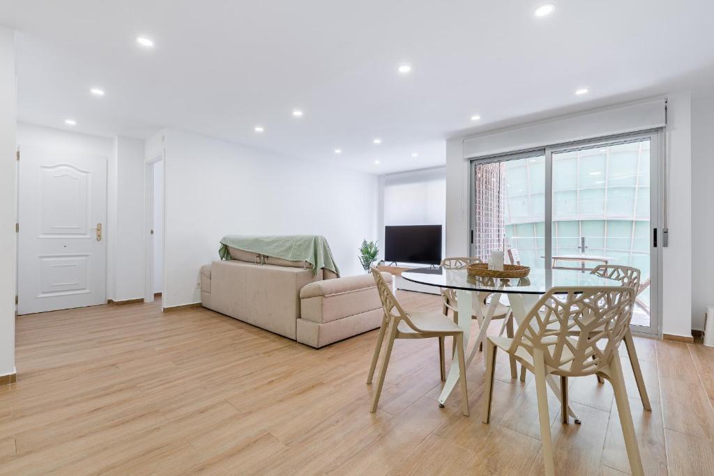 TV a/nebo společenská místnost v ubytování Apartamento Sunrise Chapaprieta