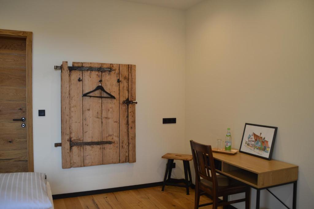 Postel nebo postele na pokoji v ubytování Schwemmers "Alter Stall"