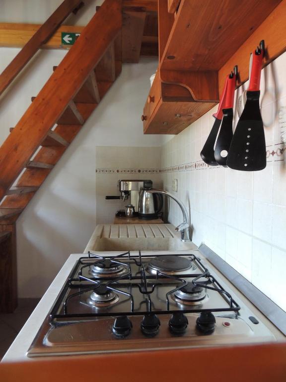 Kuchyňa alebo kuchynka v ubytovaní House Zrno