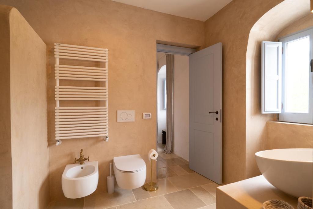 Koupelna v ubytování Masseria Soluco