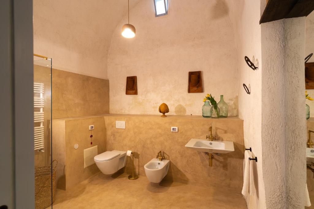 Koupelna v ubytování Masseria Soluco