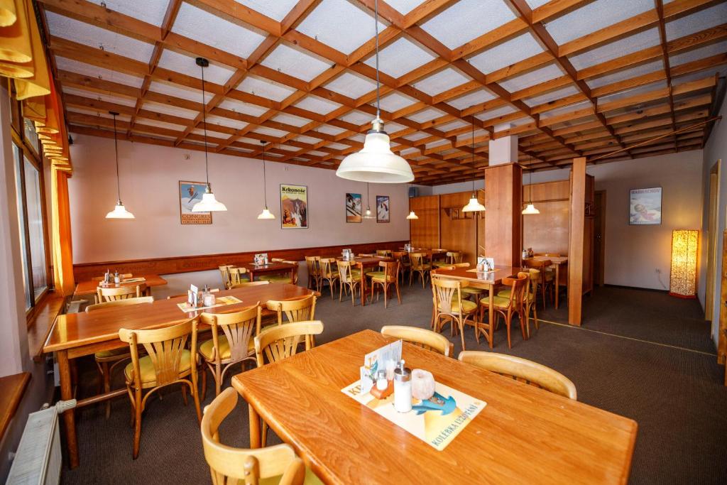 Restaurace v ubytování Wellness Pension 7