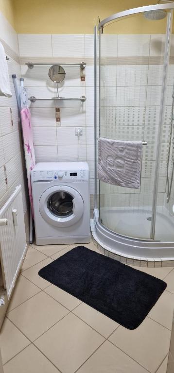 Kúpeľňa v ubytovaní Víztorony apartman