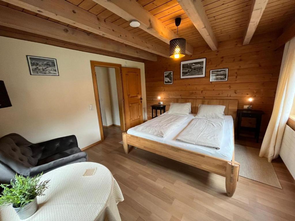 Postel nebo postele na pokoji v ubytování Seppl Stoba