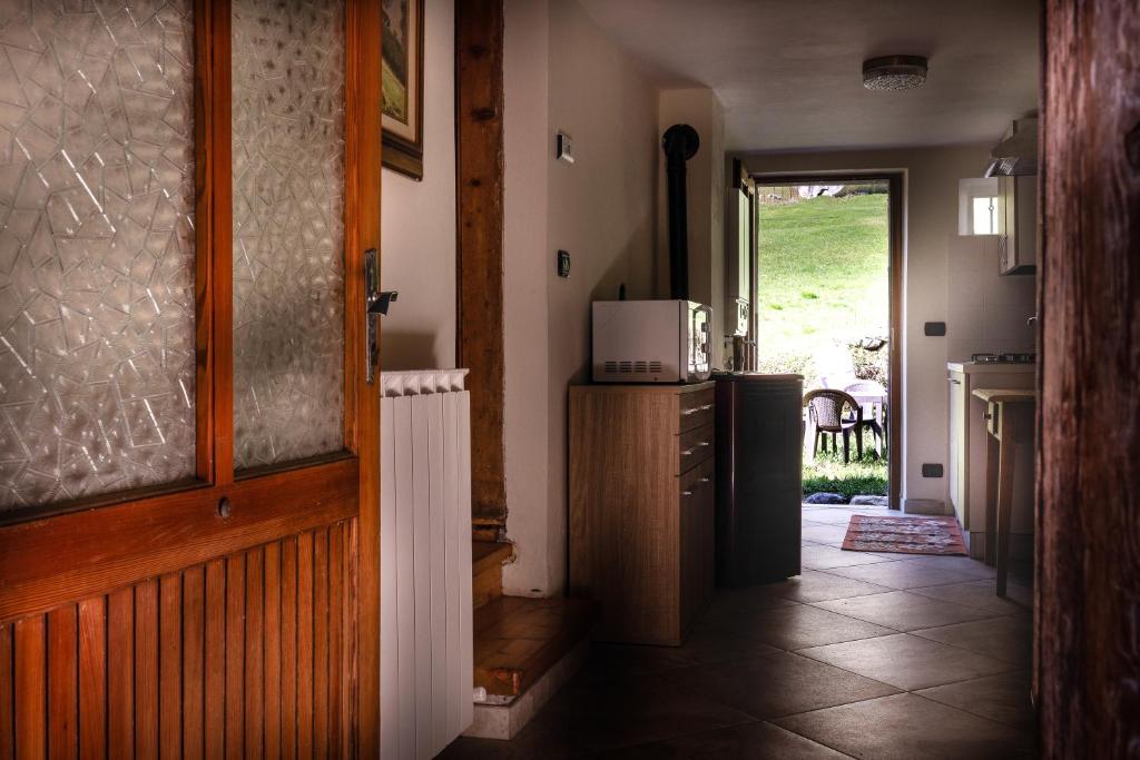 Kuchyň nebo kuchyňský kout v ubytování La WalserHus