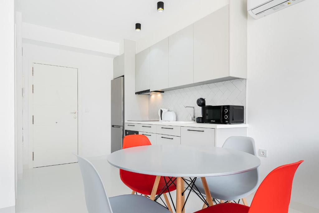 Kuchyň nebo kuchyňský kout v ubytování Apartamento Los Alcores