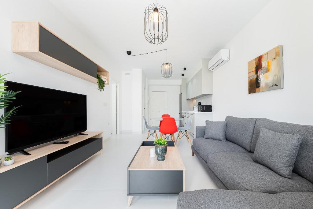 TV a/nebo společenská místnost v ubytování Apartamento Los Alcores