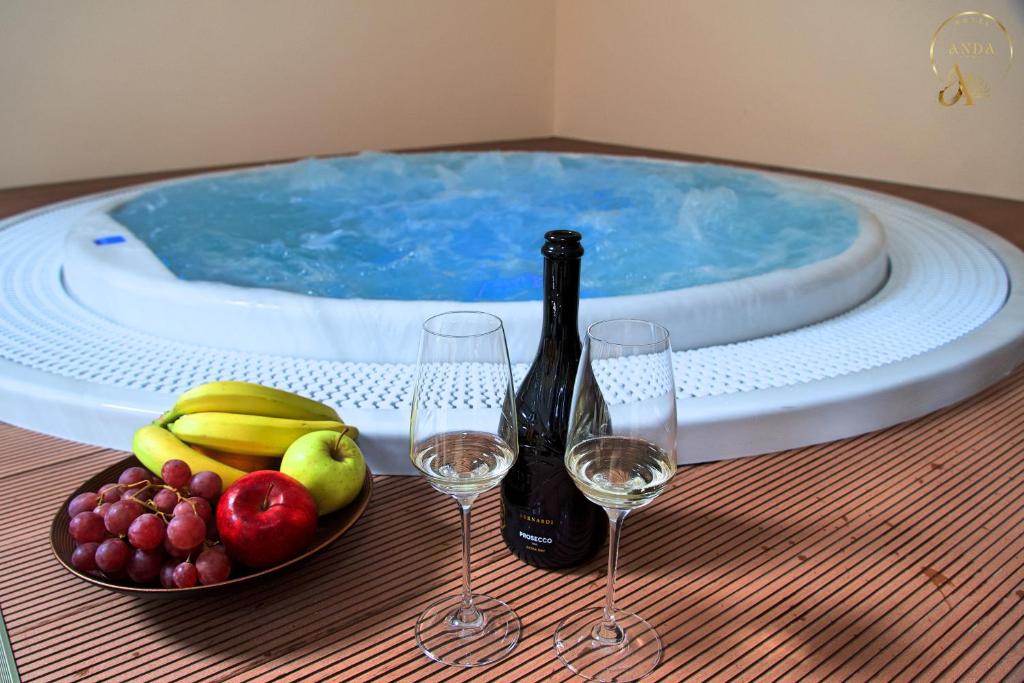 Nápoje v ubytování Hotel Anda