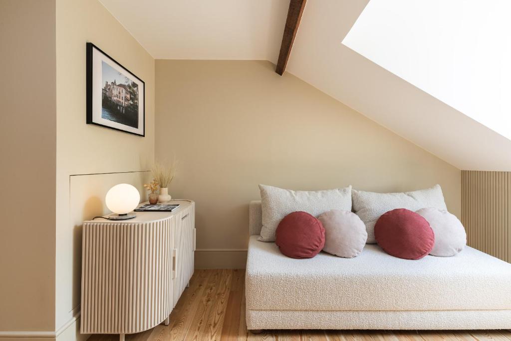Cama ou camas em um quarto em Artsy Cascais