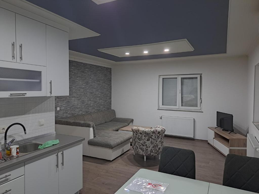 Kuchyň nebo kuchyňský kout v ubytování Apartman Knežević