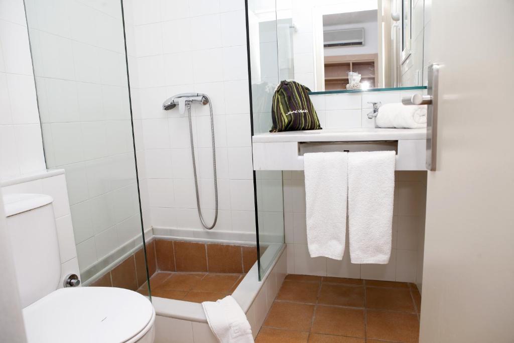 Koupelna v ubytování Hotel Ubaldo