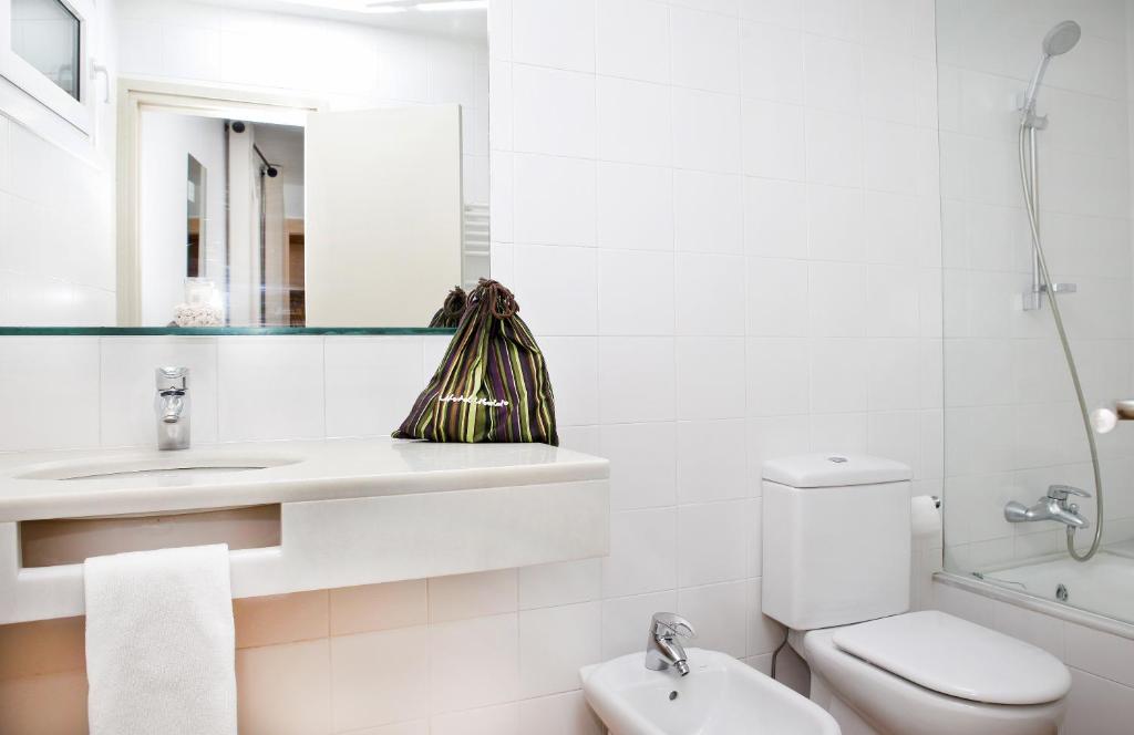 Koupelna v ubytování Hotel Ubaldo