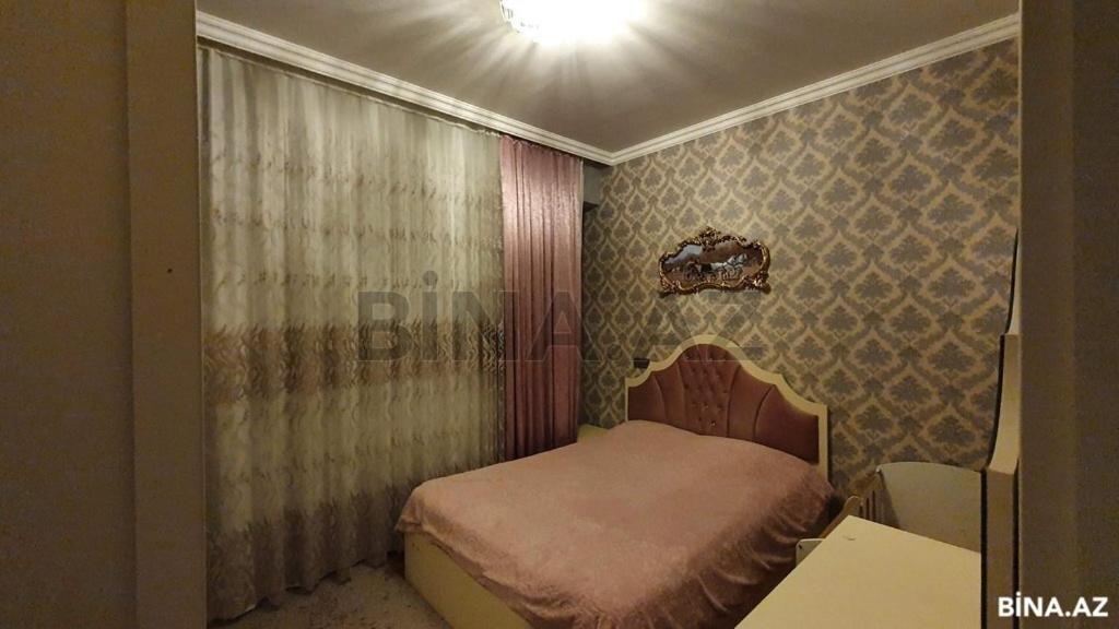 a small bedroom with a bed in a room at Private cozy room next to metro Garayev in Baku
