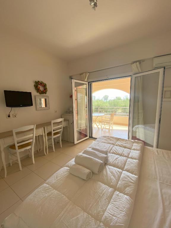 Postel nebo postele na pokoji v ubytování Casa di Terra