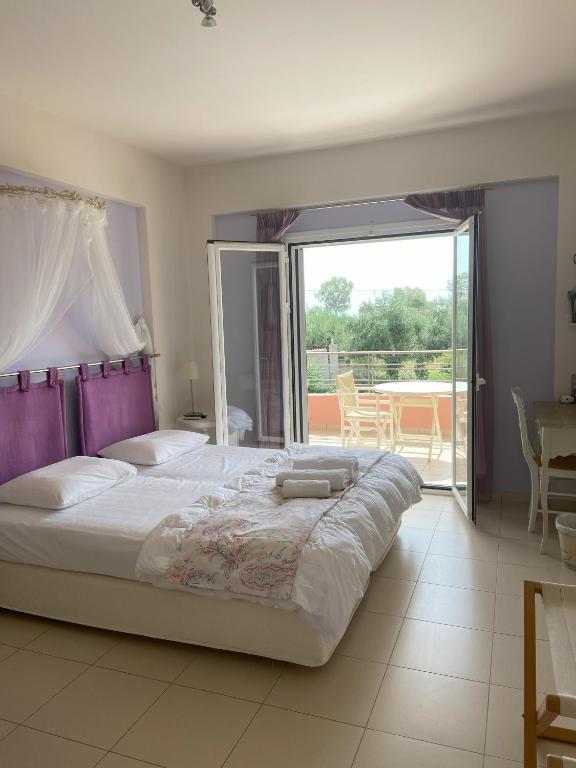 Postel nebo postele na pokoji v ubytování Casa di Terra