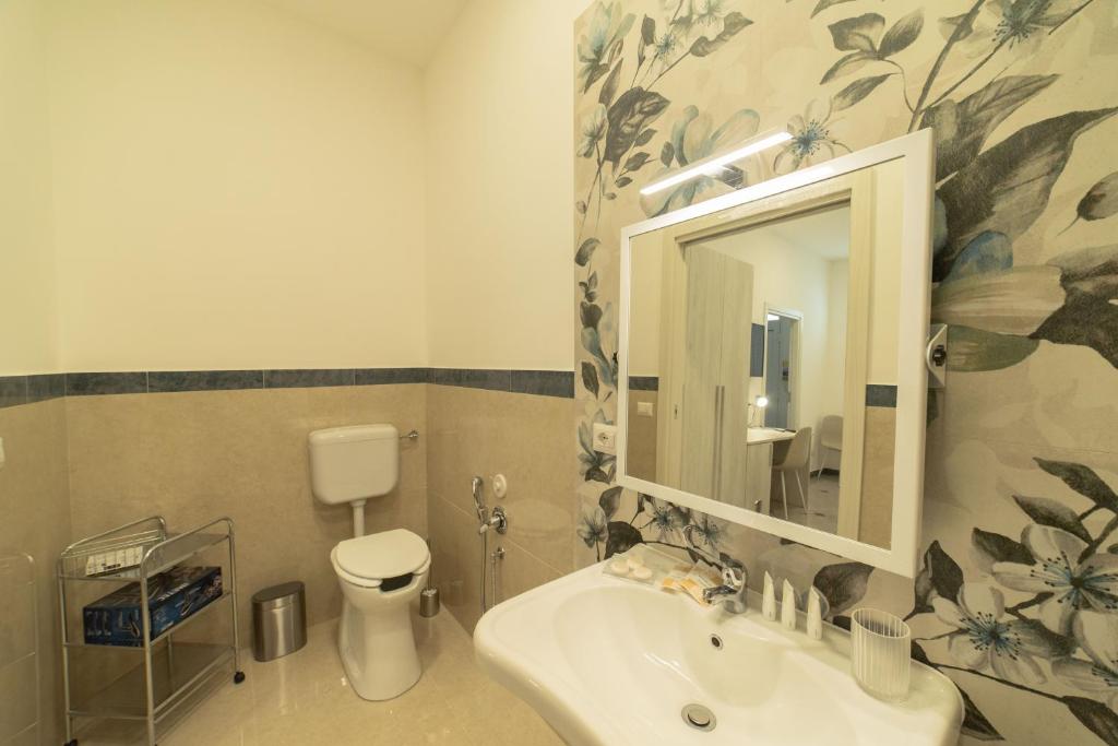 Koupelna v ubytování B&B MANDORLO BIANCO