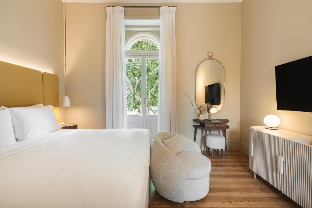 Cama ou camas em um quarto em Artsy Cascais
