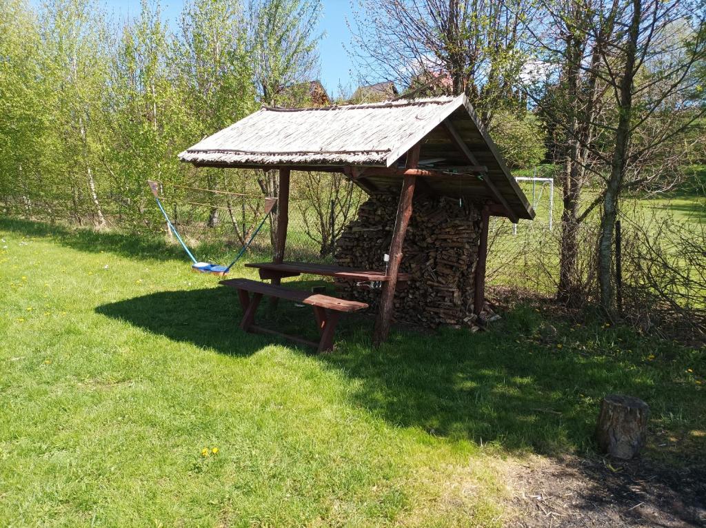 Zahrada ubytování Domek z bala