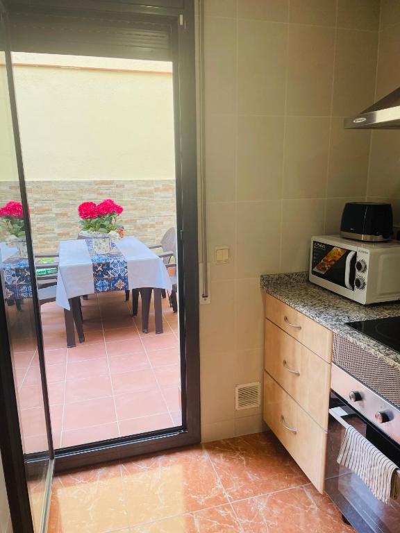 Kuchyň nebo kuchyňský kout v ubytování Beach Apartment Artigas
