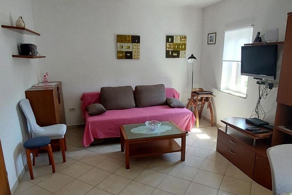 Μια τηλεόραση ή/και κέντρο ψυχαγωγίας στο Apartments with parking space Cres - 21116