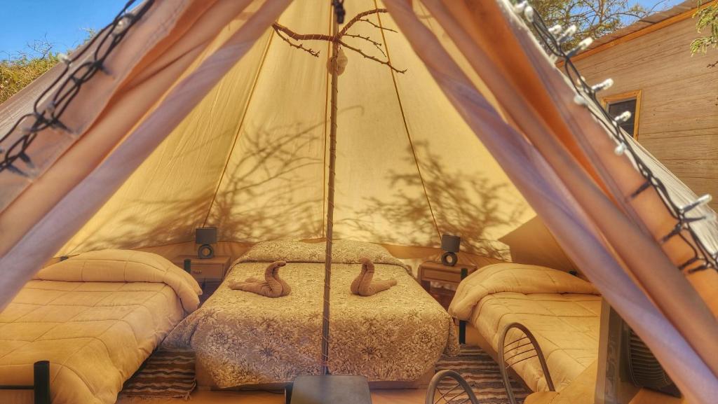 Posezení v ubytování Glamping Dunas del sol