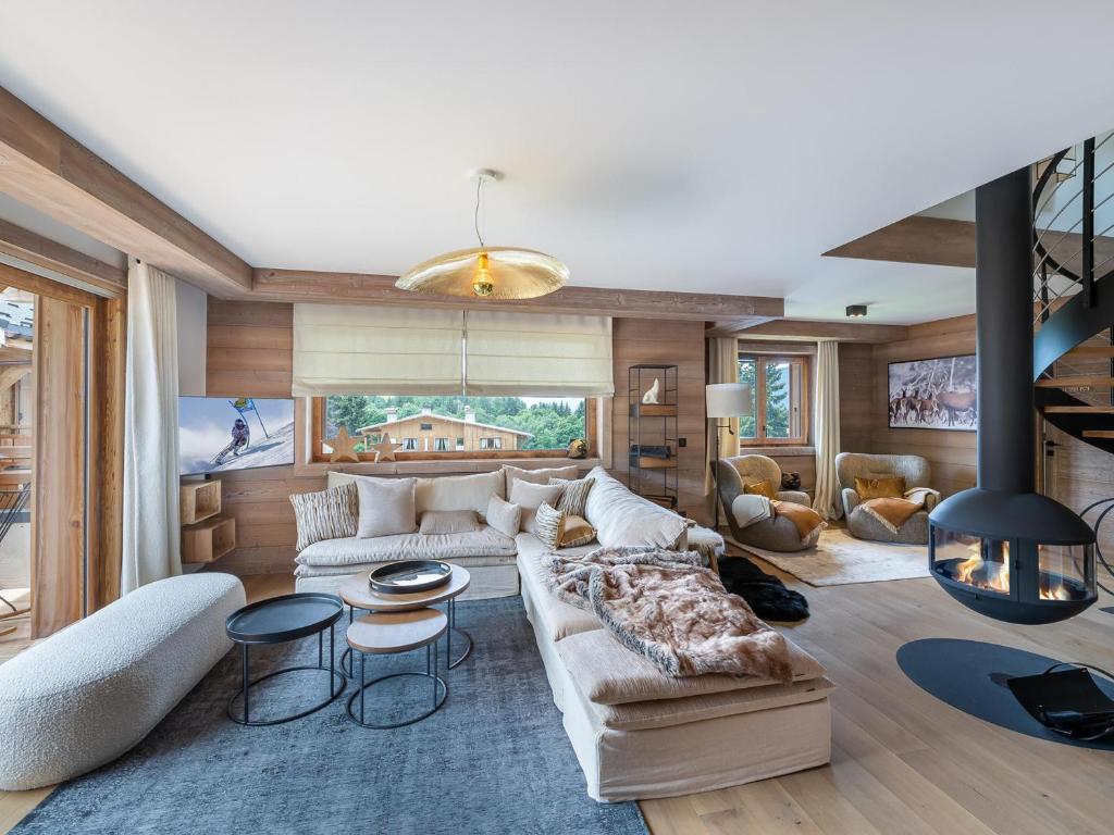 Fotografia z galérie ubytovania Luxe duplex à Megève - 10 pers, sauna, hammam, gym, PARKING, PETS - FR-1-569-50 v destinácii Megève