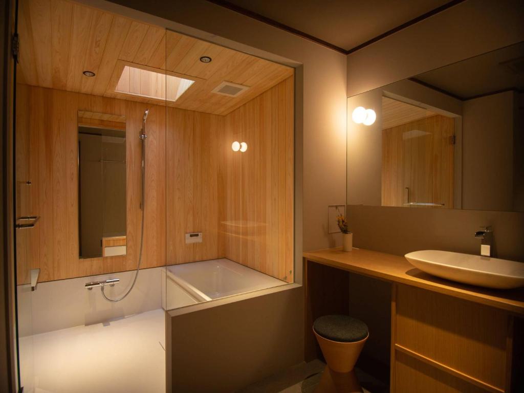 Koupelna v ubytování HOTEL VMG RESORT KYOTO