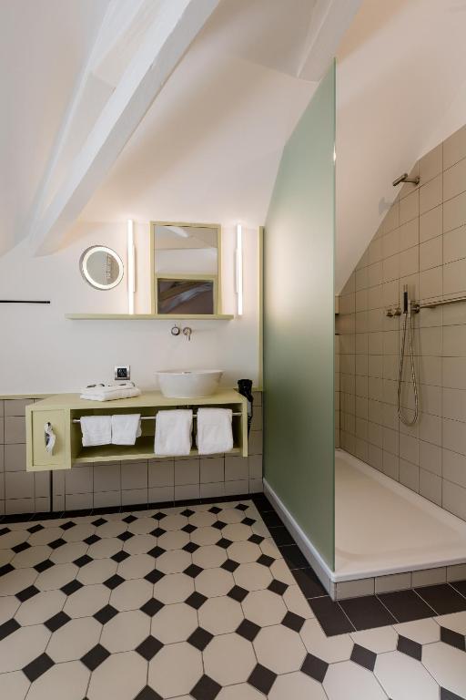 Koupelna v ubytování Hotel Krone Speicher