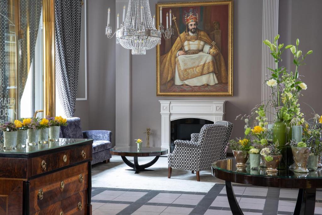 Posezení v ubytování Grand Hotel Bohemia