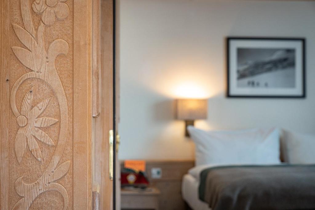 Postel nebo postele na pokoji v ubytování Hotel Steffani
