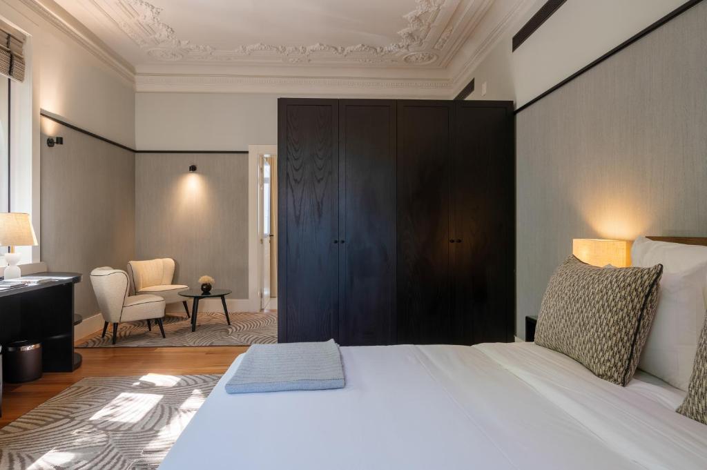 Postel nebo postele na pokoji v ubytování Casa da Marechal - Boutique Hotel by Oporto Collection - Adults Only