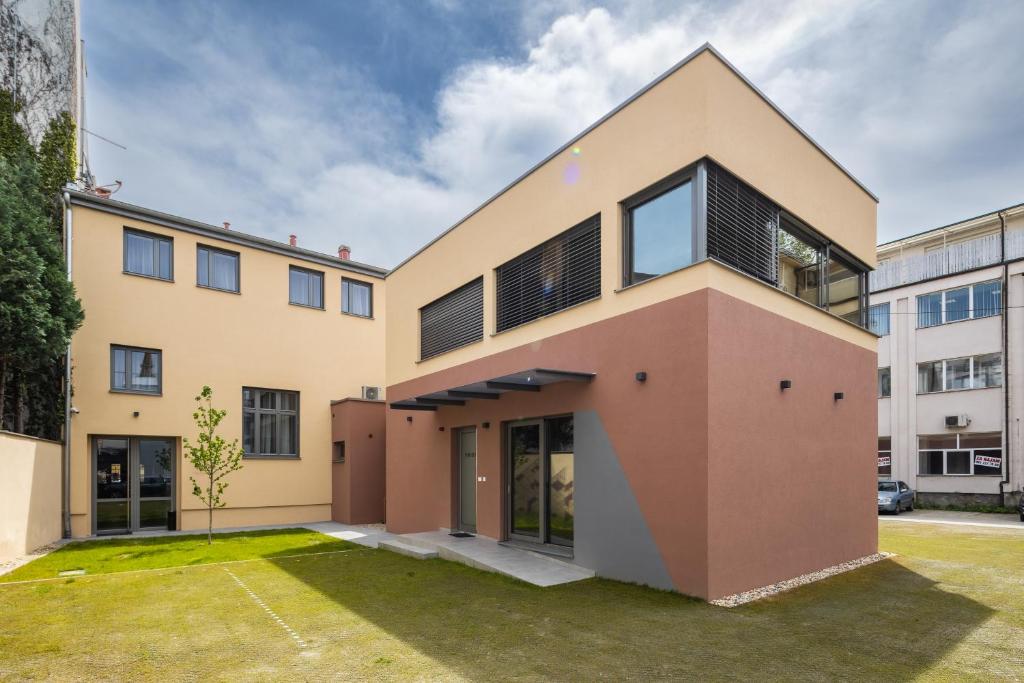 an exterior view of a house at LAVilla Osijek in Osijek